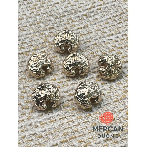 ✨ Kabartmalı Altın Renk Dekoratif Düğme 18 MM (6 ADET )