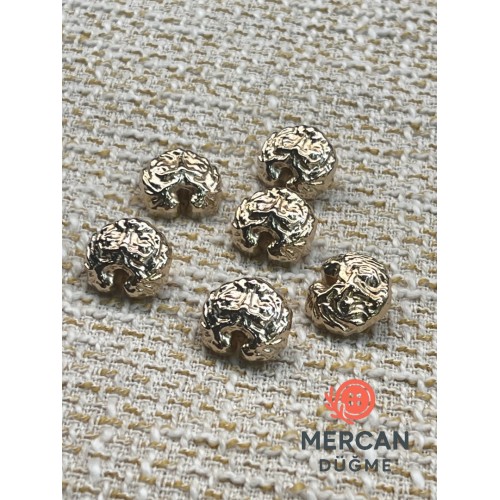 ✨ Kabartmalı Altın Renk Dekoratif Düğme 18 MM (6 ADET )