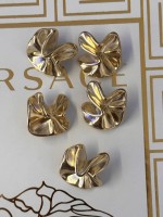 ✨ Premium Gold Organik Form Düğme | Modern Couture Seri 25 MM 6 ADET