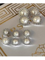 ✨ İnci Detaylı Taşlı Premium Düğme | Elegant Couture Seri 23 MM 4 ADET 11 MM 6 ADET