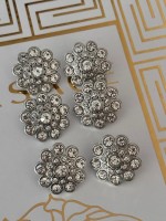 ✨ Taş Detaylı Premium Düğme | Sparkle Couture Seri 25 MM 6 ADET