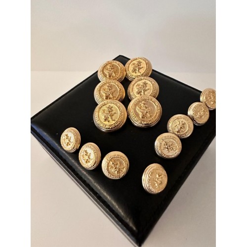 ✨ Klasik Aslan Figürlü Premium BLAZER Gold Düğme | Heritage Couture Seri 23 MM 6 ADET 15 MM 8 ADET