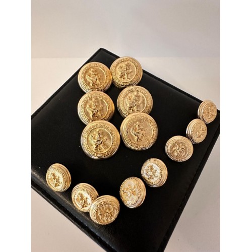✨ Klasik Aslan Figürlü Premium BLAZER Gold Düğme | Heritage Couture Seri 23 MM 6 ADET 15 MM 8 ADET