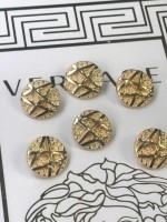 ✨ Premium Gold Dokulu Düğme | Signature Seri 24 MM 6 ADET