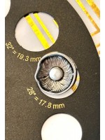 İnci Detaylı Oymalı Metal Düğme – Vintage & Şık Tasarım 23 mm 6 adet 18 mm 8 adet